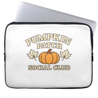 Housse Pour Ordinateur Portable Pumpkin Patch Social Club � Cozy Autumn Aesthetic 