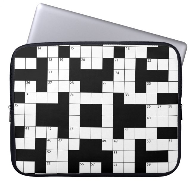 Housse Pour Ordinateur Portable Puzzle de mots croisés (Devant)
