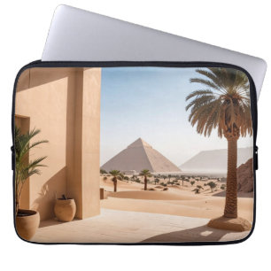 Housse Pour Ordinateur Portable Pyramides & Palmiers