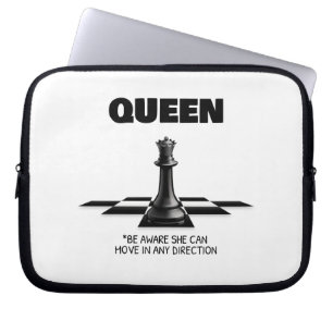 Housse Pour Ordinateur Portable Queen Chess Sachez Qu'Elle Peut Se Déplacer Dans N