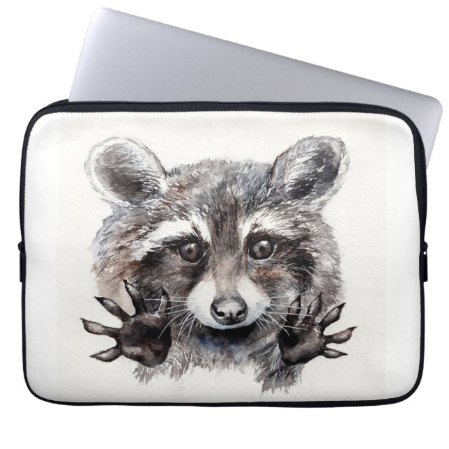 Housse Pour Ordinateur Portable Raccoon Lover Lovely Baby Raccoon (Devant)