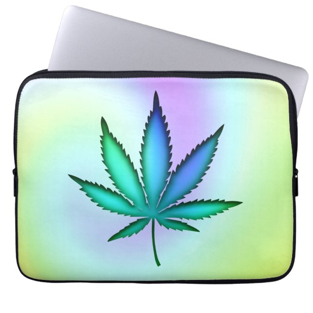 Housse Pour Ordinateur Portable Rainbow Love Leaf (Devant)