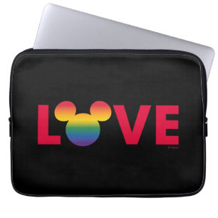 Housse Pour Ordinateur Portable Rainbow Mickey Icon LOVE