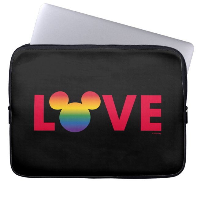 Housse Pour Ordinateur Portable Rainbow Mickey Icon LOVE (Devant)
