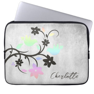 Housse Pour Ordinateur Portable Rainbow Pastel Lovebirds Personnalisé