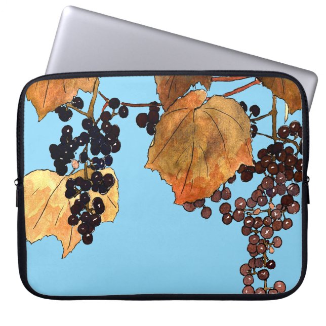 Housse Pour Ordinateur Portable Raisins de givre Art nouveau (Devant)
