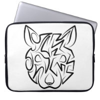 Rat tribal noir et blanc