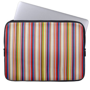 Housse Pour Ordinateur Portable Rayures colorées chaudes
