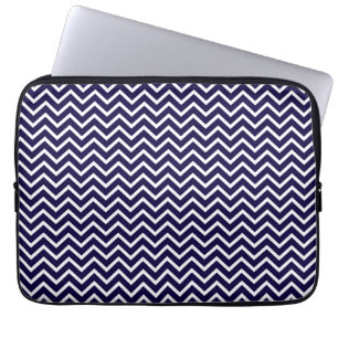 Housse Pour Ordinateur Portable Rayures de zigzag de Chevron de marine