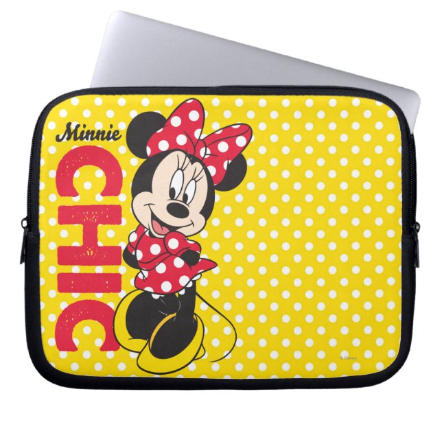 Housse Pour Ordinateur Portable Red Minnie | Chic (Devant)