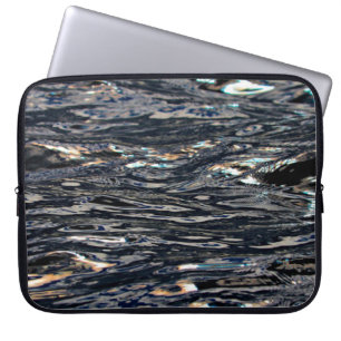 Housse Pour Ordinateur Portable Réflexion des vagues d'eau du lac