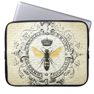 Housse Pour Ordinateur Portable Reine des abeilles française vintage moderne