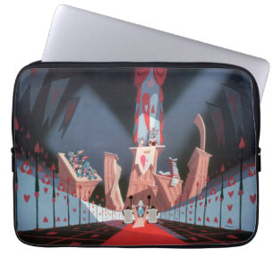 Housse Pour Ordinateur Portable Reine des Coeurs Alice devant sa cour