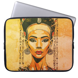 Housse Pour Ordinateur Portable Reine royale d'Égypte – Art néo-pharaonique modern