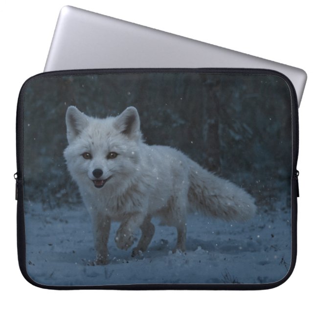 Housse Pour Ordinateur Portable Renard blanc (Devant)