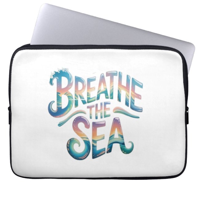 Housse Pour Ordinateur Portable Respire la mer (Devant)