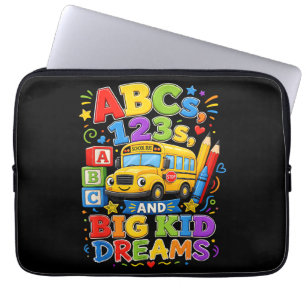 Housse Pour Ordinateur Portable Retour à l'école Premier jour Rêves de grand enfan
