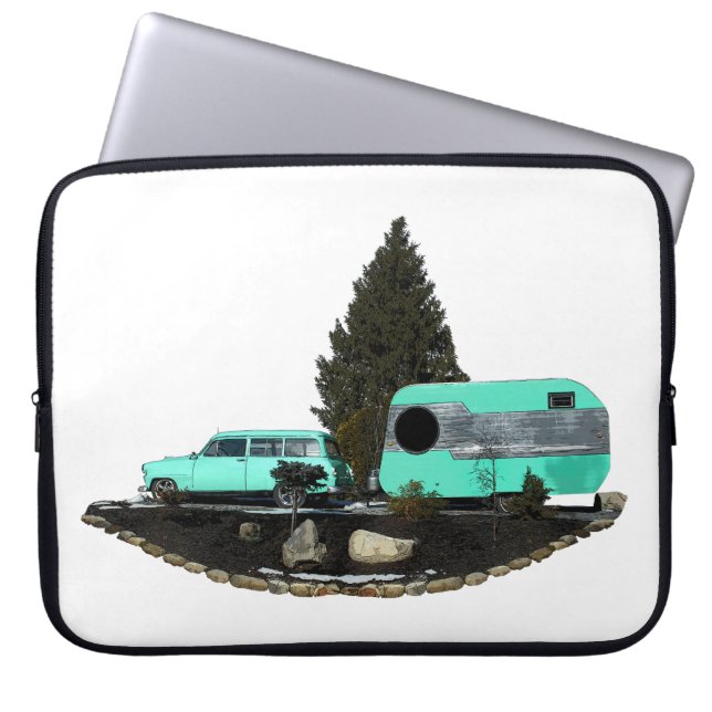 Housse Pour Ordinateur Portable Rétro Camping Remorque pour ordinateur portable (Devant)
