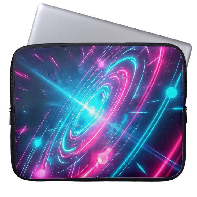 Housse Pour Ordinateur Portable Retro Futuristic Vaporwave Space Portal (Devant)