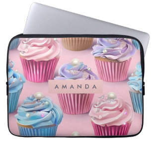 Housse Pour Ordinateur Portable Rêves de Cupcakes Pastels Fantaisistes Personnalis