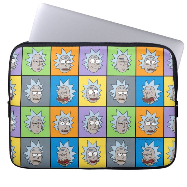 Housse Pour Ordinateur Portable RICK ET MORTY™ | Rick's Moods (Devant)