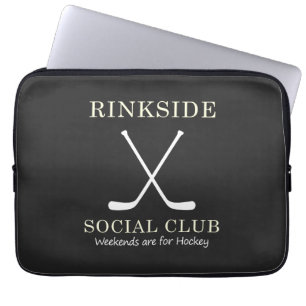 Housse Pour Ordinateur Portable Rinkside Social Club : Week-ends pour Hockey Mom M