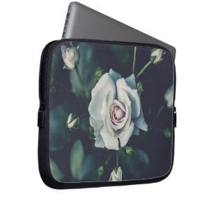 Housse Pour Ordinateur Portable rose blanche (2)