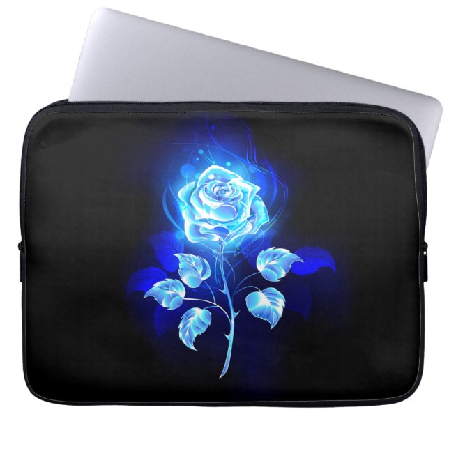 Housse Pour Ordinateur Portable Rose bleu brûlant (Devant)