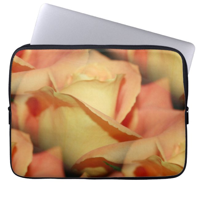Housse Pour Ordinateur Portable Rose de plage (Devant)