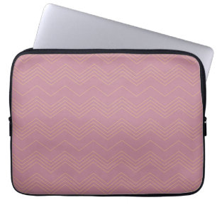 Housse Pour Ordinateur Portable Rose, simple, moderne, cool, motif en zigzag tenda