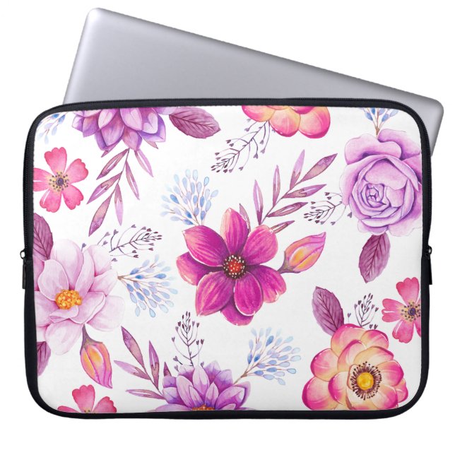 Housse Pour Ordinateur Portable Rose violette (Devant)