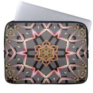 Housse Pour Ordinateur Portable Rosette Dorée