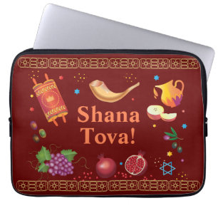 Housse Pour Ordinateur Portable Rosh Hashanah Nouvel An juif Shana Tova