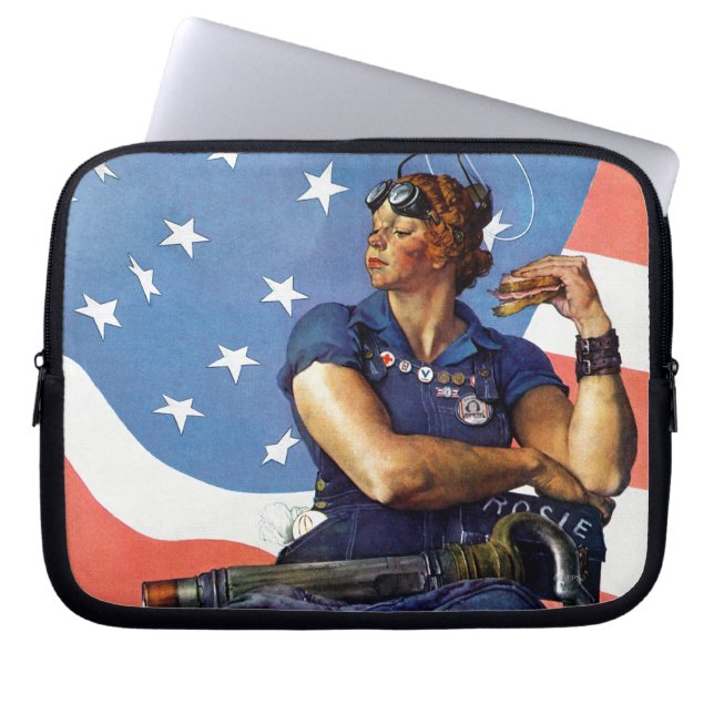 Housse Pour Ordinateur Portable "Rosie le rivoir " (Devant)