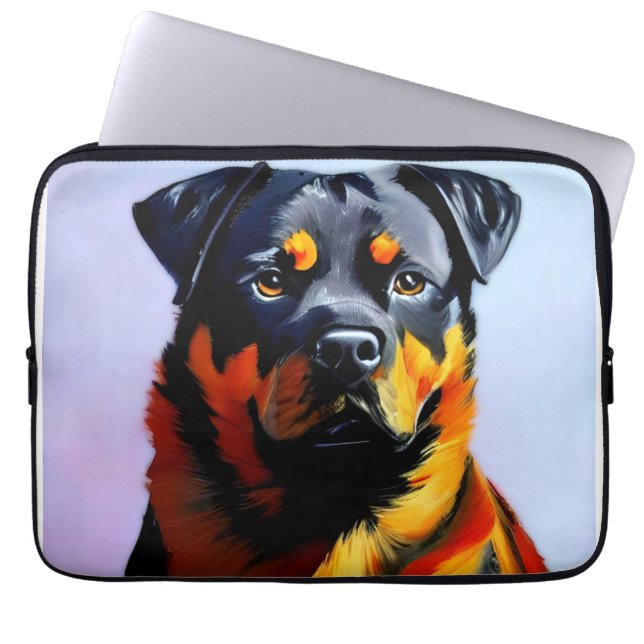 Housse Pour Ordinateur Portable Rottweiler (Devant)