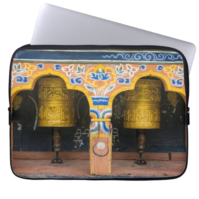 Housse Pour Ordinateur Portable Roues de prière (Devant)