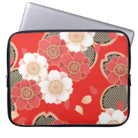 Rouge et blanc Sakura Japonais Kimono