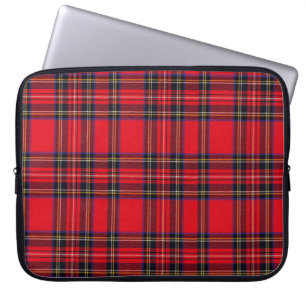 Housse Pour Ordinateur Portable Royal Stewart tartan rouge noir plaid