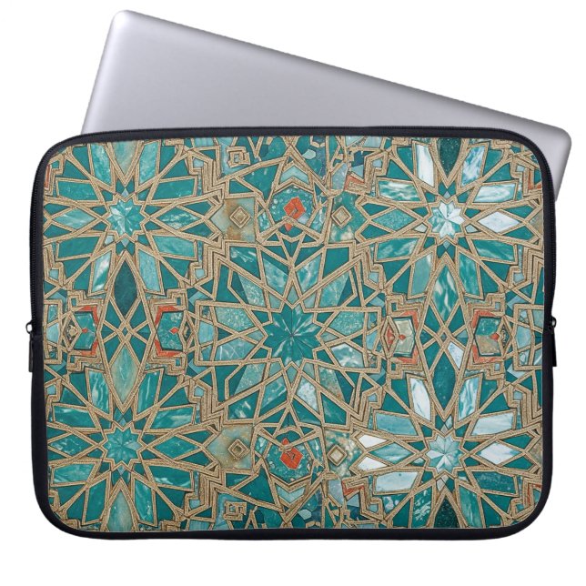 Housse Pour Ordinateur Portable royal vert (Devant)