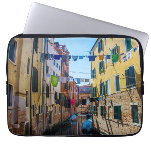Housse Pour Ordinateur Portable Rue à Venise avec lave-linge Italie