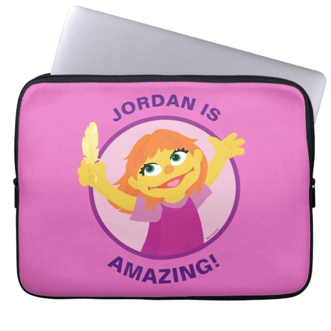 Housse Pour Ordinateur Portable Rue Sésame | Julia Holding Feather (Devant)