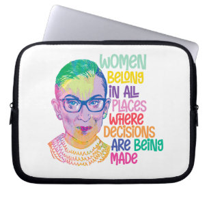 Housse Pour Ordinateur Portable Ruth Bader Ginsburg Femmes Dans Tous Les Endroits