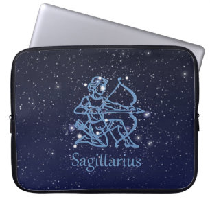 Housse Pour Ordinateur Portable Sagittarius Constellation & Zodiac Signe avec étoi