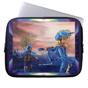 HOUSSE POUR ORDINATEUR PORTABLE SAINT GEORGE ET ALIEN DRAGON