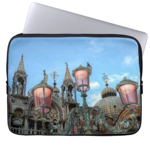 Housse Pour Ordinateur Portable Saint-Marques et lampes, Venise, Italie