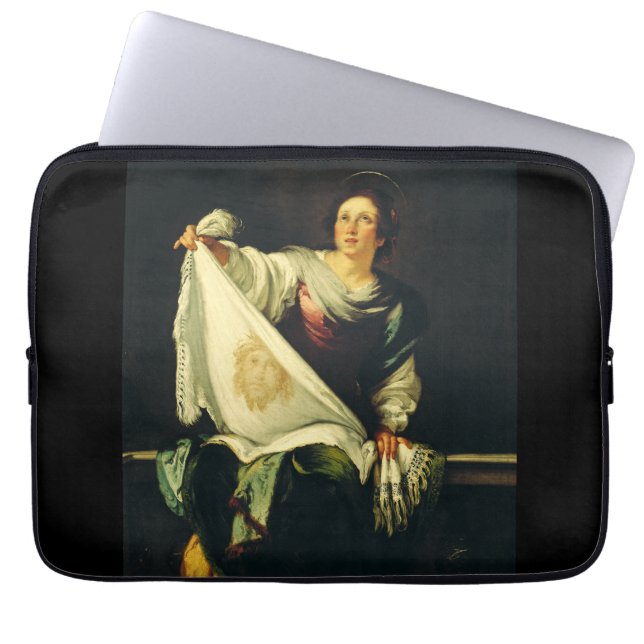 Housse Pour Ordinateur Portable Sainte Véronique Art Le Miracle du Saint Visage (Devant)