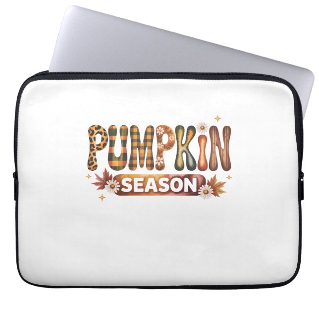 Housse Pour Ordinateur Portable Saison citrouille Boho Automne (Devant)