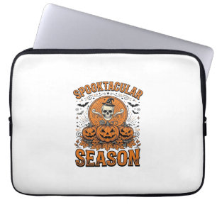 Housse Pour Ordinateur Portable Saison Squelettique Fantastique Citrouille Crânien