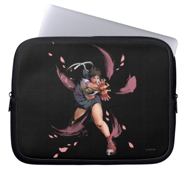 Housse Pour Ordinateur Portable Sakura Hadoken (Devant)