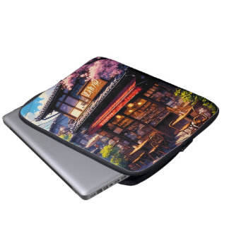 Housse Pour Ordinateur Portable Sakura Kissa - Café Fleur de Cerisier